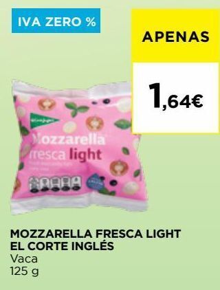El Corte Inglés Mussarela el corte inglés promoção