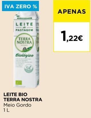 El Corte Inglés Leite terra nostra promoção