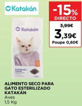 El Corte Inglés Ração para gatos promoção