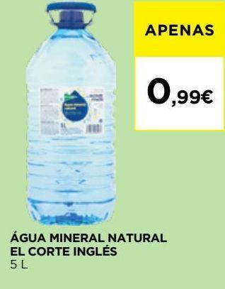 El Corte Inglés Água el corte inglés promoção