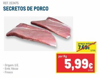 Makro Carne suína promoção