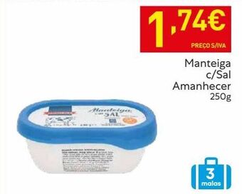 Recheio Manteiga amanhecer promoção