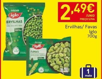 Recheio Ervilhas congeladas iglo promoção