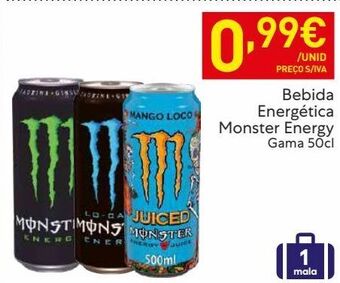 Recheio Bebida energética monster promoção