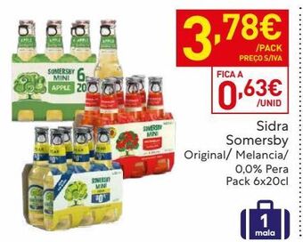 Recheio Sidra somersby promoção