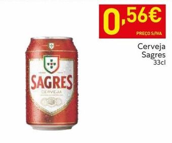 Recheio Lata de cerveja sagres promoção
