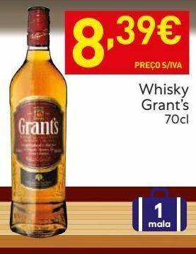 Recheio Uísque grant's promoção