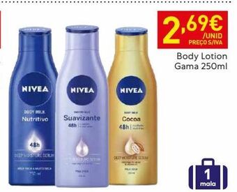Recheio Creme hidratante nivea promoção