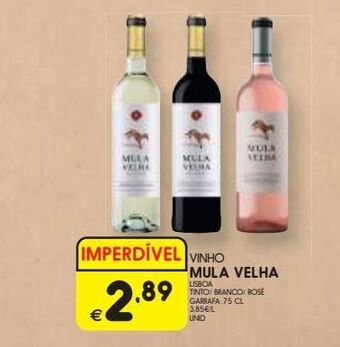 Meu Super Vinhos mula velha promoção