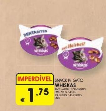Ração para gatos whiskas