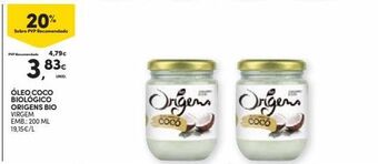 Óleo de coco origens bio