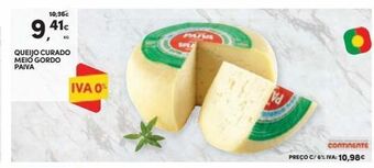Continente Bom dia Queijo curado paiva promoção