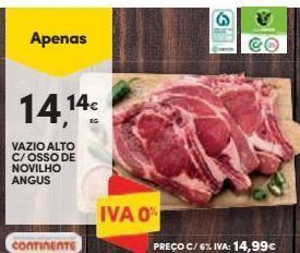Continente Bom dia Carne bovina promoção