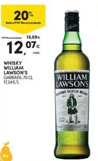 Continente WHISKY WILLIAM LAWSON'S GARRAFA: 70 CL promoção