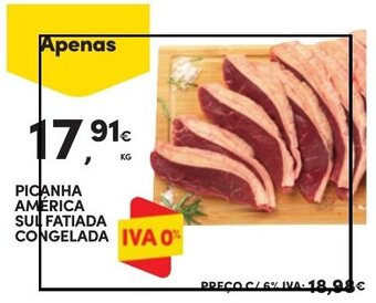 Continente PICANHA AMERICA SUL FATIADA CONGELADA promoção