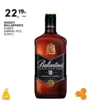 Continente WHISKY BALLANTINE'S 10 ANOS GARRAFA: 70 CL promoção