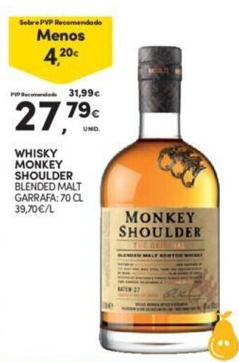 Continente WHISKY MONKEY SHOULDER BLENDED MALT GARRAFA: 70 CL promoção