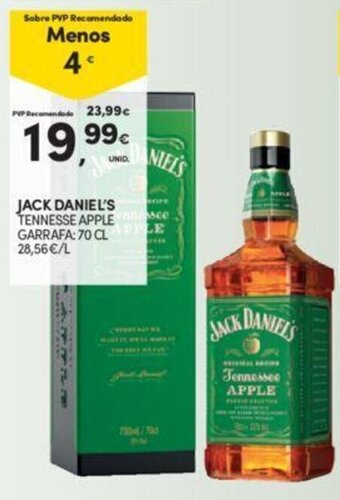 Continente JACK DANIEL'S TENNESSE APPLE GARRAFA: 70 CL promoção