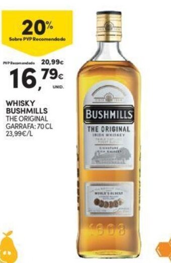 Continente WHISKY BUSHMILLS THE ORIGINAL GARRAFA: 70 CL promoção
