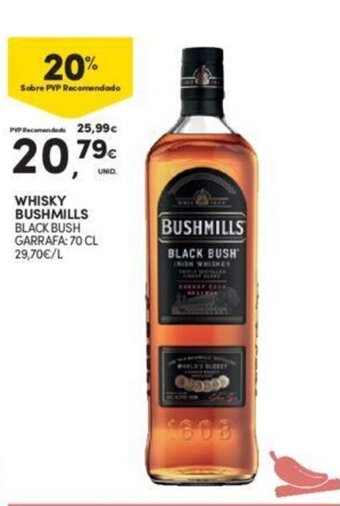 WHISKY BUSHMILLS BLACK BUSH GARRAFA: 70 CL