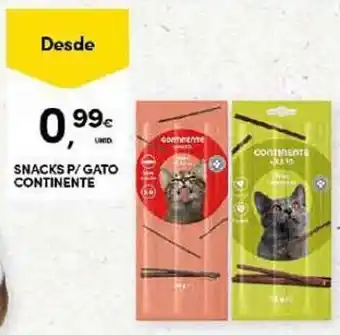 Continente SNACKS P/ GATO CONTINENTE promoção