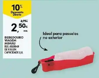 Continente BEBEDOURO VIAGEM MIMAU REF:6589949 DE VIAGEM CAPACIDADE 0,5L promoção