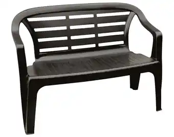 Auchan Banco de jardim progarden antracite flores promoção