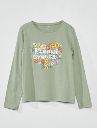 Kiabi T-shirt em jersey com estampado promoção