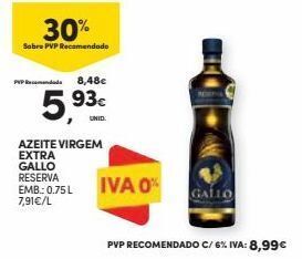 Continente Bom dia Azeite virgem gallo promoção