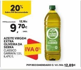 Continente Bom dia Azeite virgem oliveira da serra promoção