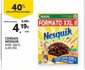 Continente Bom dia Cereais nesquik promoção