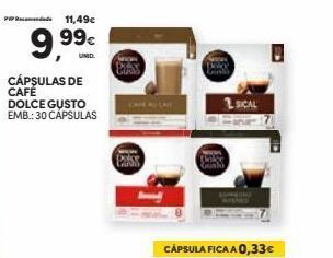 Continente Bom dia Cápsulas de café dolce gusto promoção