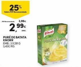 Continente Bom dia Purê de batatas knorr promoção