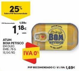 Continente Bom dia Atum em lata bom petisco promoção