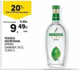 Continente Bom dia Vodka promoção