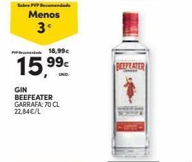Continente Bom dia Gin beefeater promoção