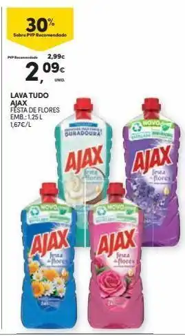 Continente Bom dia Limpadores ajax promoção