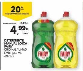 Continente Bom dia Detergente lavalouça fairy promoção