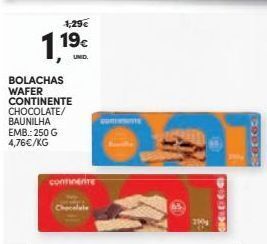 Wafers continente