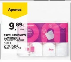 Continente Bom dia Papel higiênico continente promoção