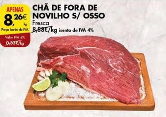 Pingo Doce CHÃ DE FORA DE NOVILHO S/ OSSO Fresca promoção