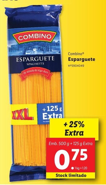 Lidl Combino® Esparguete promoção