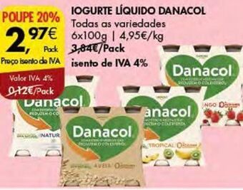 Pingo Doce Iogurte danacol promoção