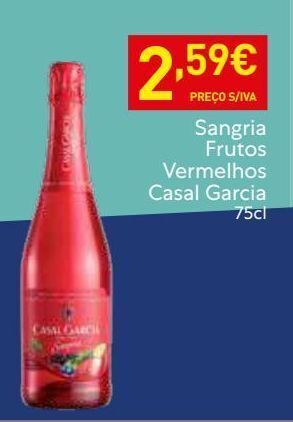 Recheio Sangria casal garcia promoção