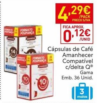 Recheio Cápsulas de café delta q promoção