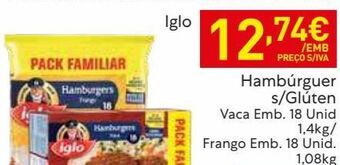 Recheio Hambúrguer iglo promoção