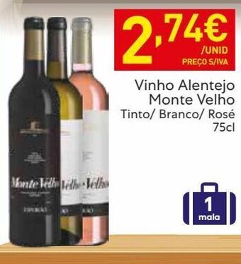 Recheio Vinhos monte velho promoção