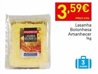 Recheio Lasanha amanhecer promoção