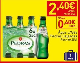 Recheio Água com gás pedras salgadas promoção