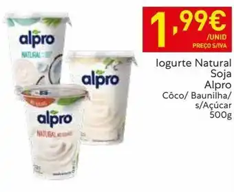 Recheio Iogurte natural alpro promoção